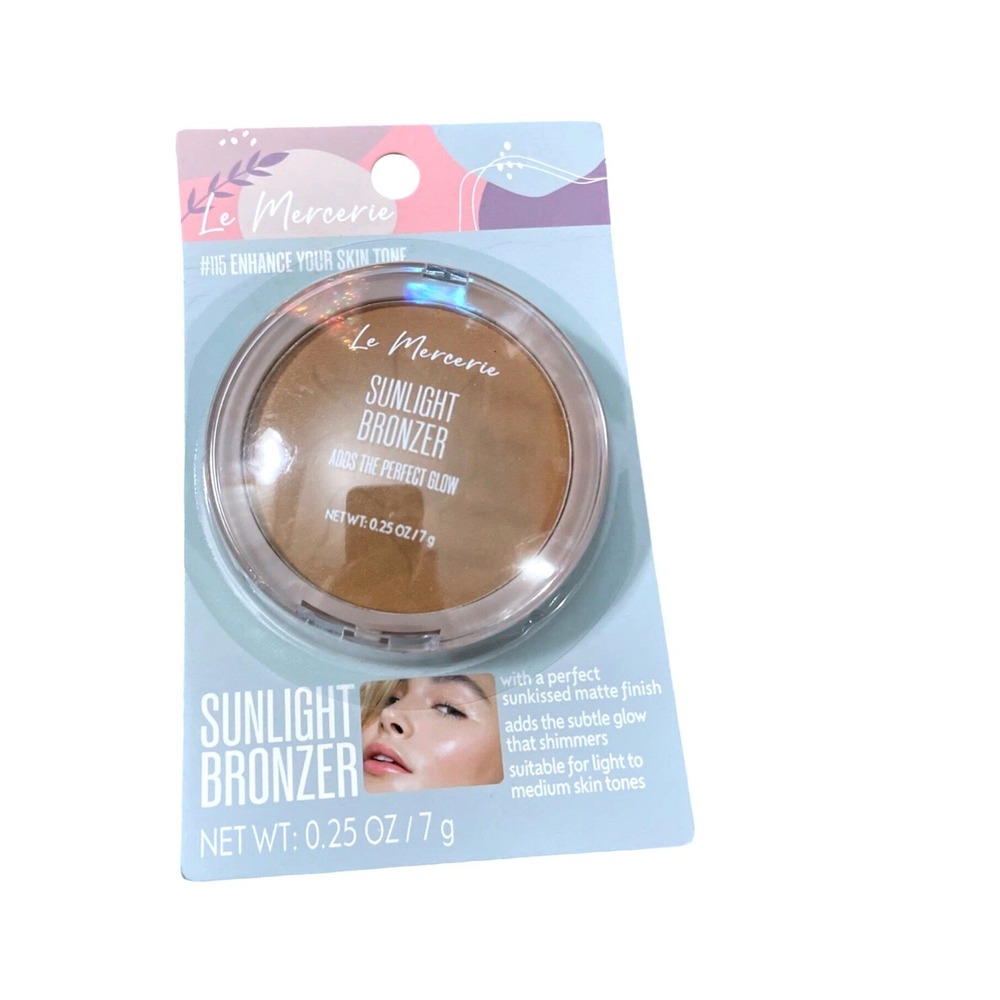 Le Mercerie Sunlight Bronzer 115 Enhance Your Skin Tone Matte Shimmer 0.25oz NEW